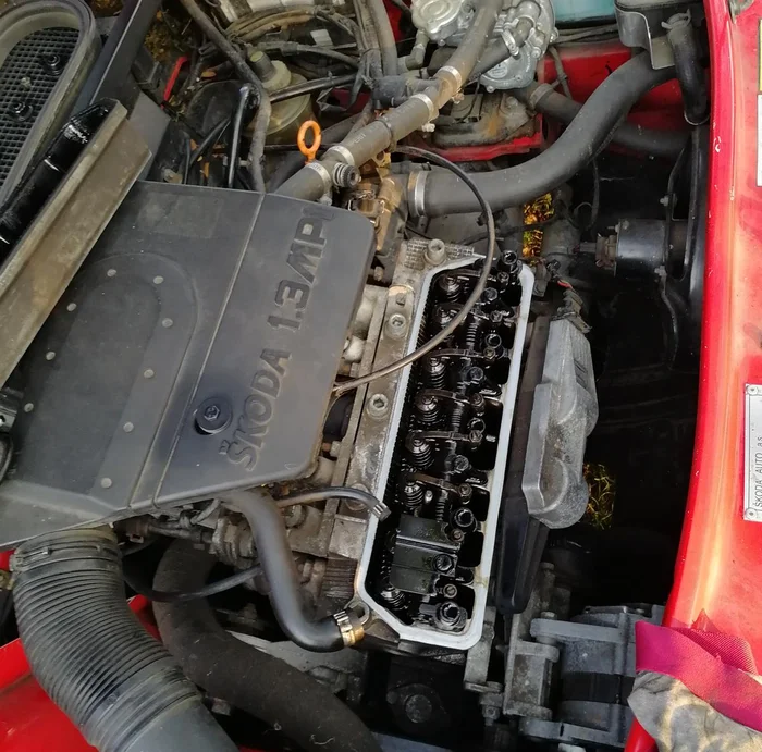 Motor Škoda 1.3 MPi s archivním LPG systémem na krokový motor